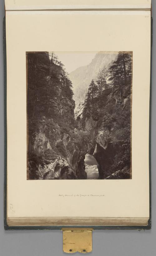 Rocky Channel of the Ganges at Bhairamghati   from Himalayas