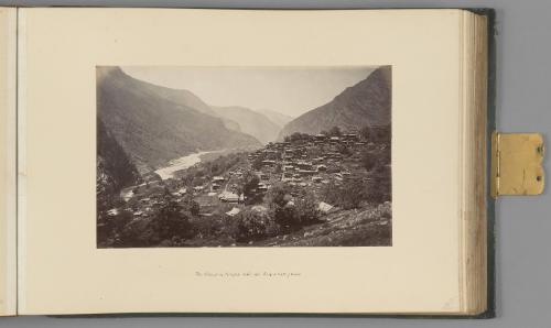 The Village of Sungla with the Buspa Valley below   from Himalayas