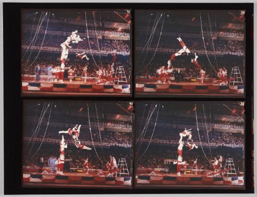 Original Contact Sheet, Moscow Circus, Boston Garden