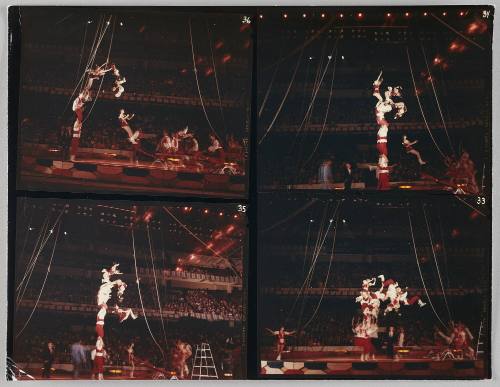 Original Contact Sheet, Moscow Circus, Boston Garden
