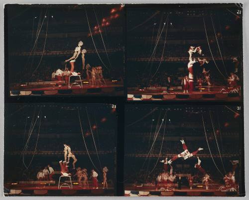 Original Contact Sheet, Moscow Circus, Boston Garden