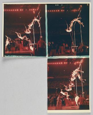 Original Contact Sheet, Pole Vault, Boston Garden