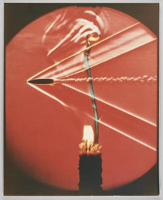 Schlieren of Bullet Through Candle, 1974 print - Strobe Alley