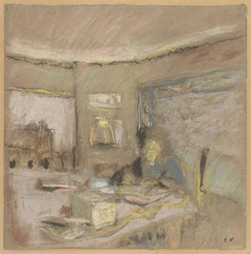 Madame Vuillard devant la table, à la Toquade