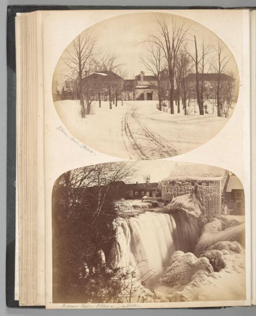 [Rideau Falls, Ottawa, in Winter]  from Tour Round The World 1882