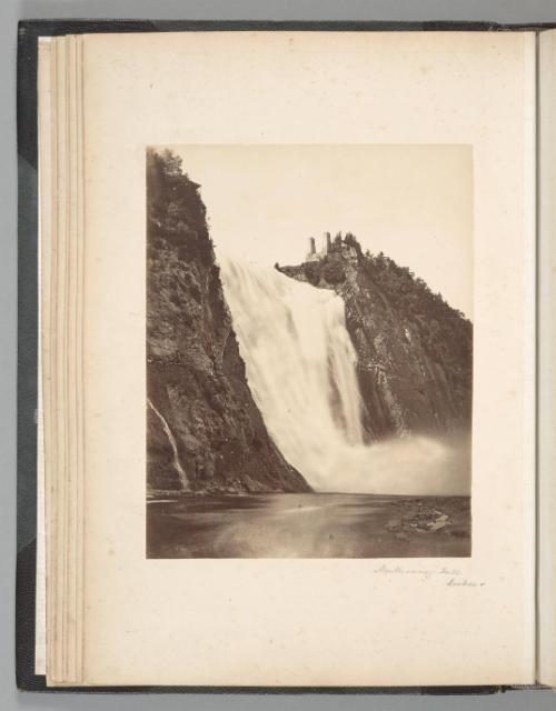 [Montmorency Falls, Quebec]  from Tour Round the World 1882