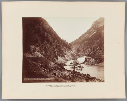 Tunnel No.12 and Entrance to Hell Gate Canyon, Looking Up Valley From Cutting 18 Miles Above Yale