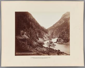 Tunnel No.12 and Entrance to Hell Gate Canyon, Looking Up Valley From Cutting 18 Miles Above Yale