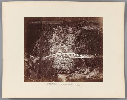 Spuzzum Road Bridge and Footing for Pier of Railway Bridge, 10 Miles Above Yale