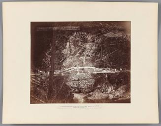 Spuzzum Road Bridge and Footing for Pier of Railway Bridge, 10 Miles Above Yale