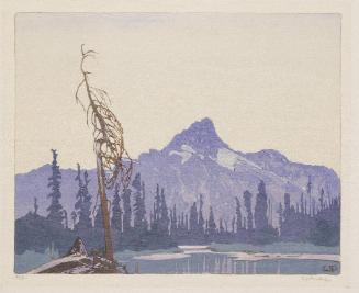 Mount Cathedral from Lake O'Hara B.C. from Ten Canadian Colour Prints Portfolio