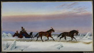 Sleigh Scene, Winter, Quebec